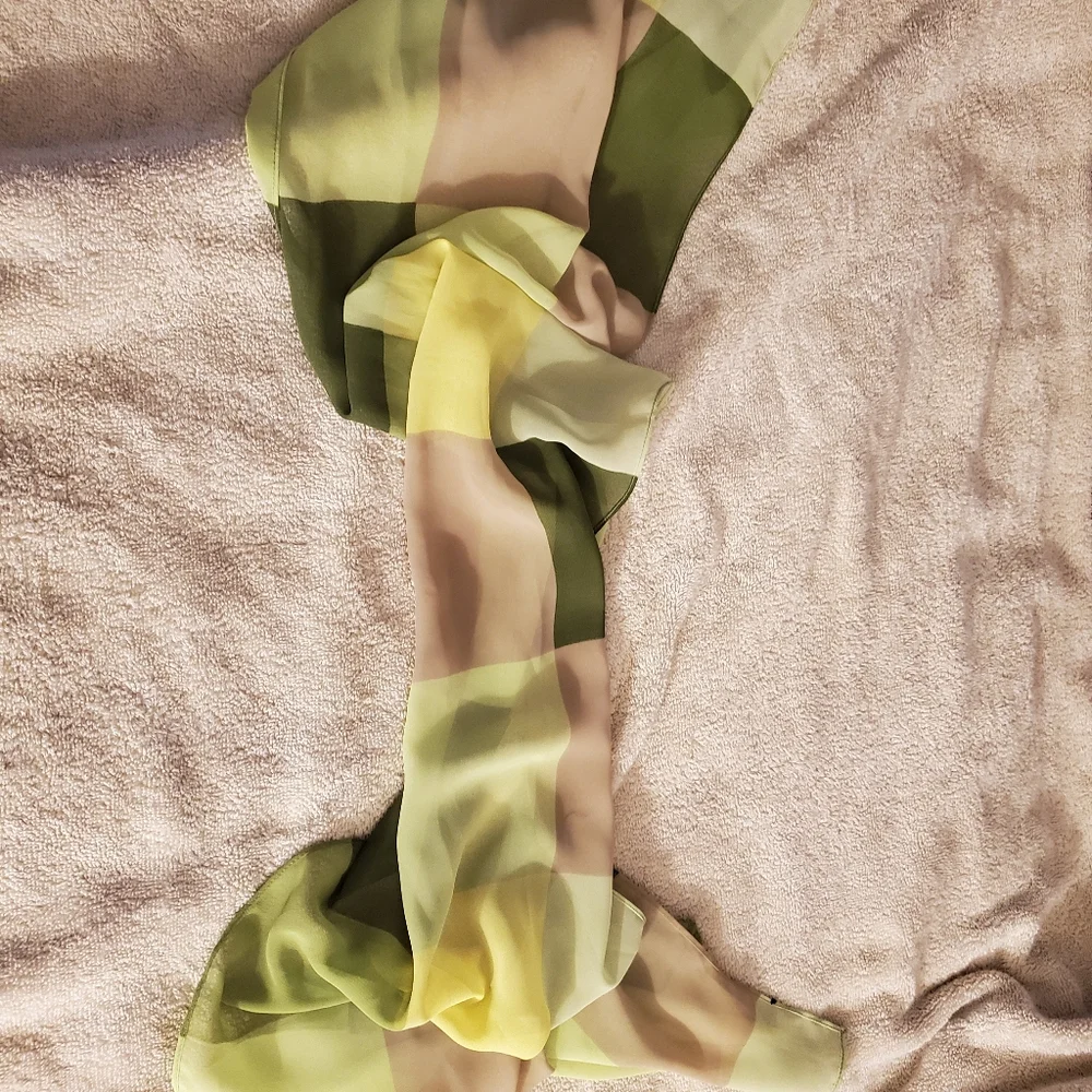 Block Print Spring Scarf - Picture 2 of 2